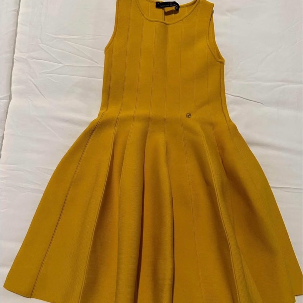 Carolina Herrera Mustard Yellow Kids Dress